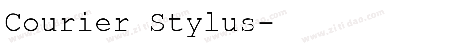Courier Stylus字体转换